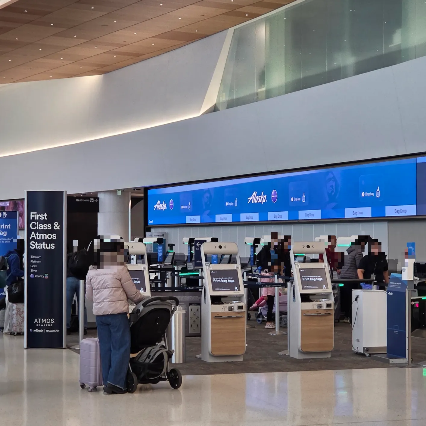 샌프란시스코 국제공항 알래스카 항공 체크인 카운터