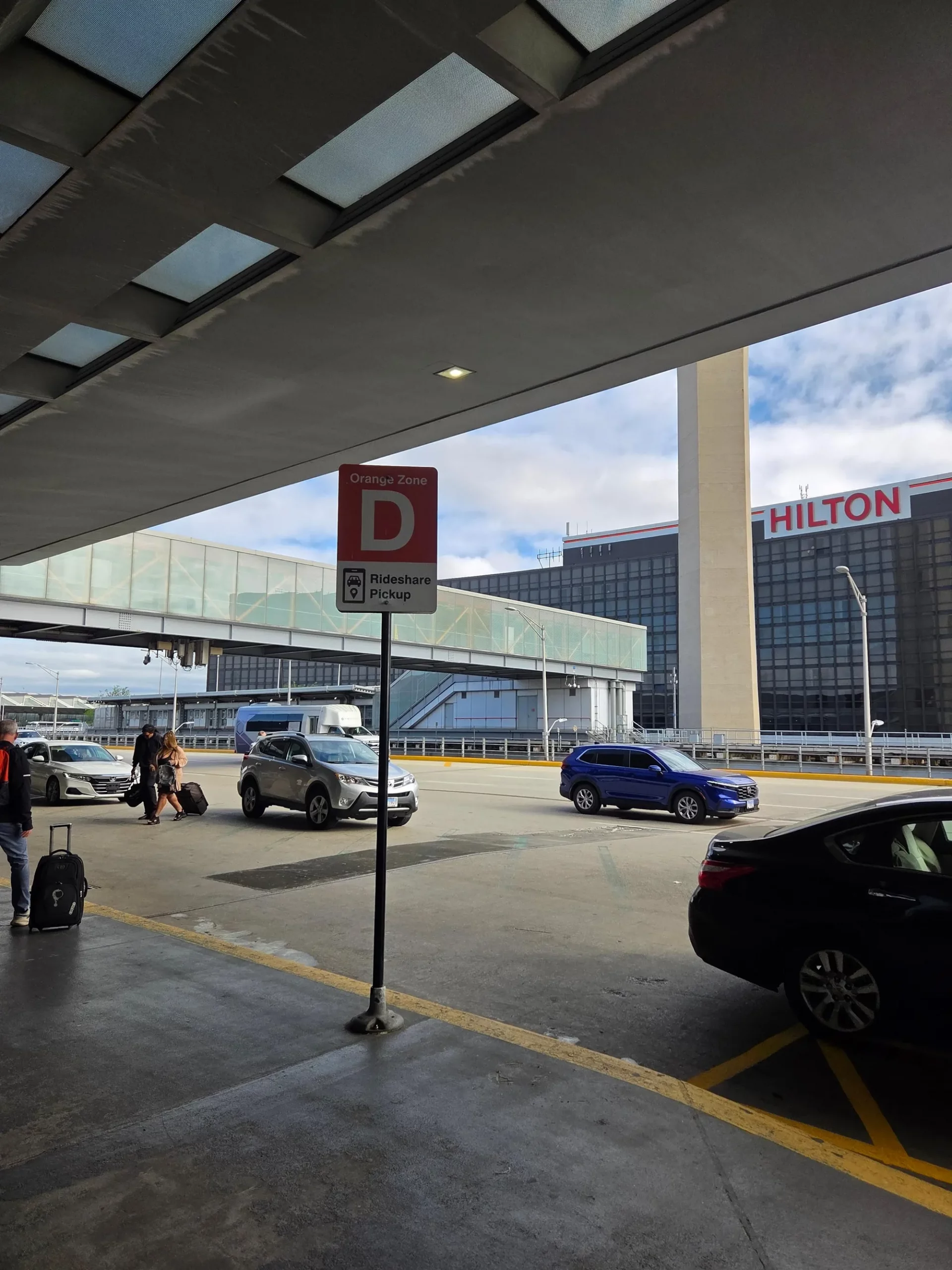 시카고 오헤어공항 라이드 쉐어 픽업 존