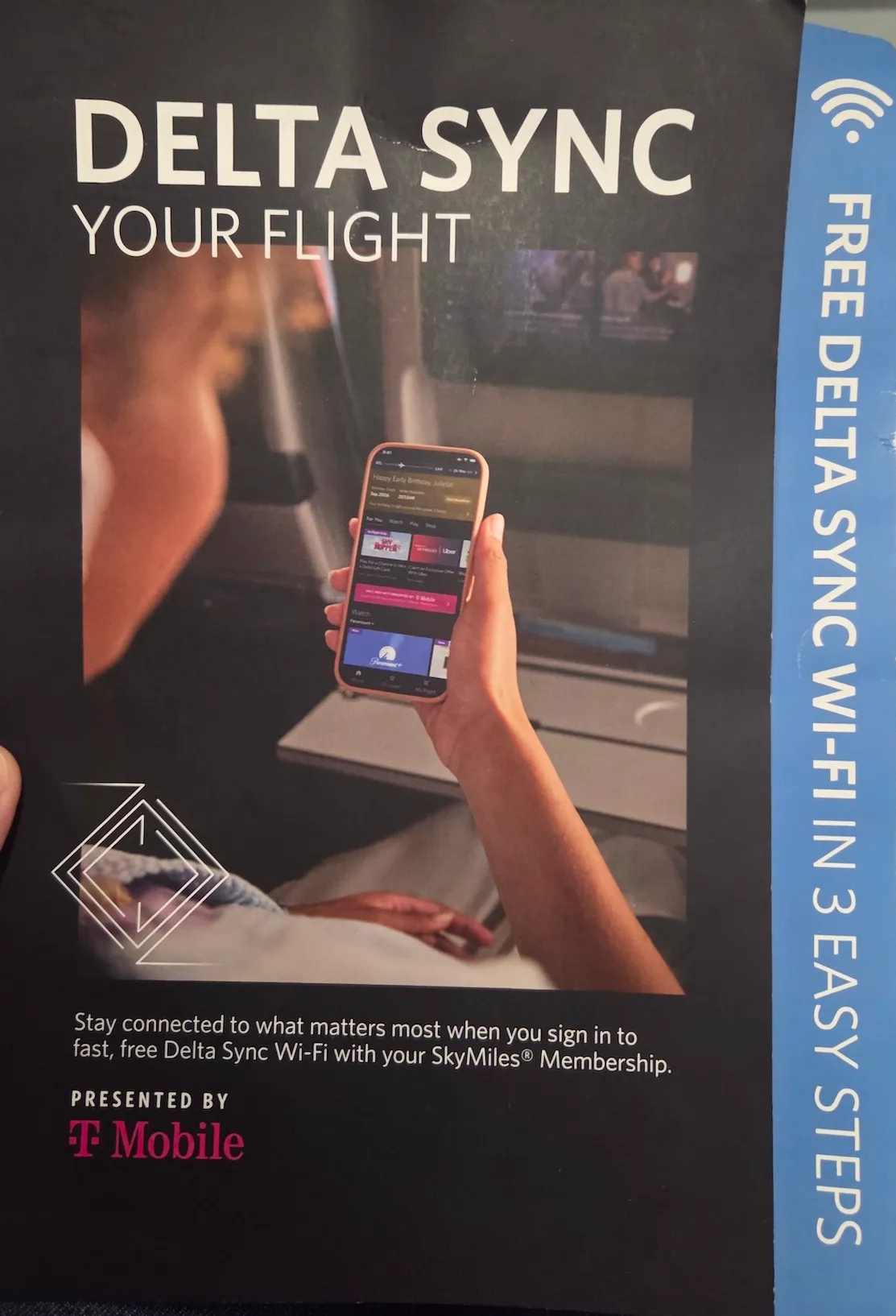 Safety cards and menus stored on Delta Air Lines A220-100