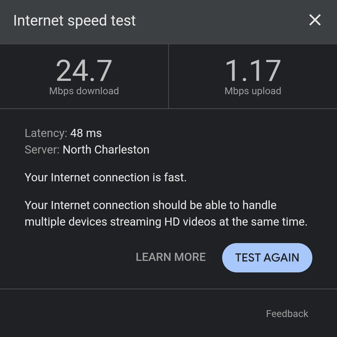 Delta Air Lines Wi-Fi speed test