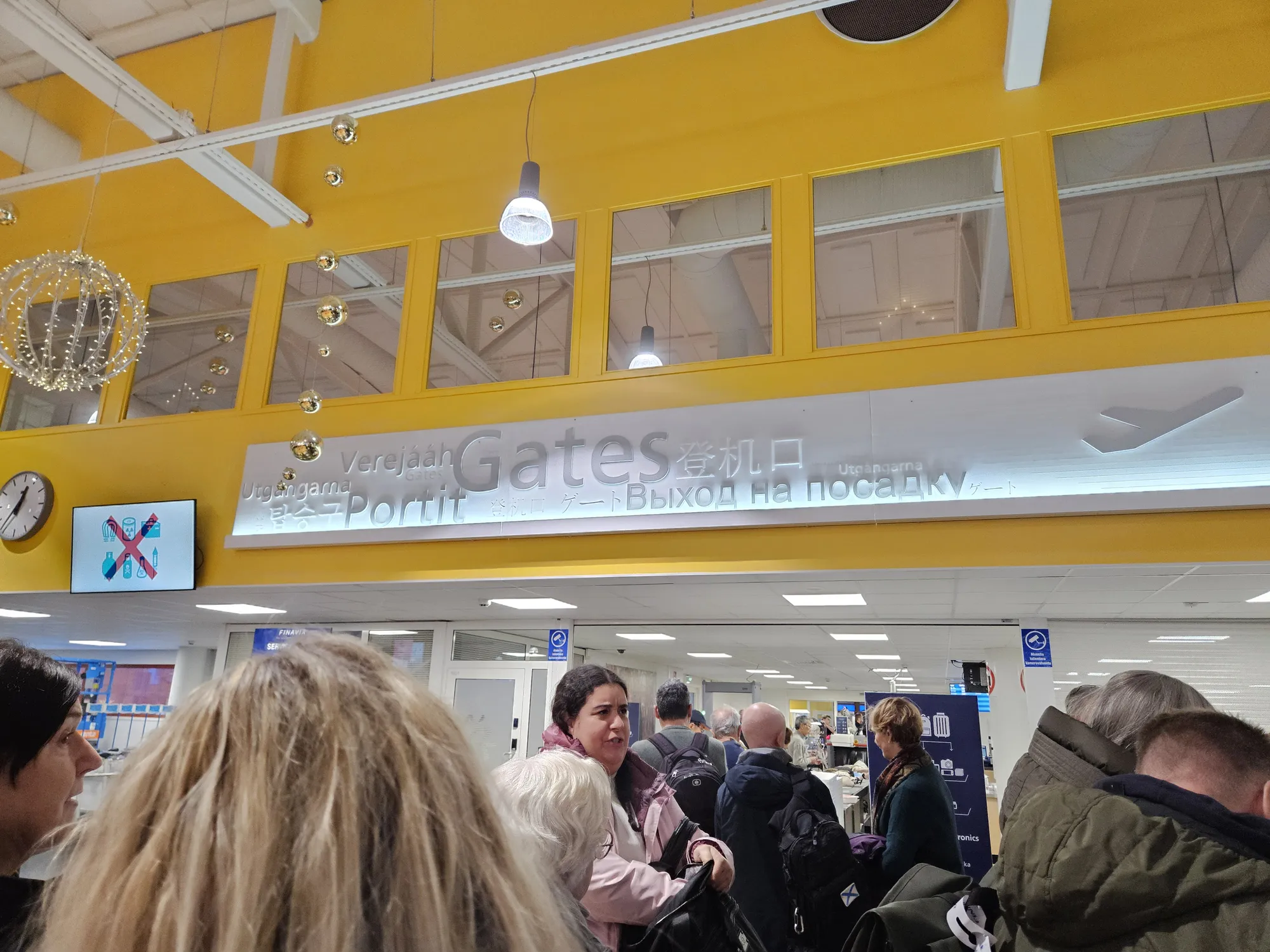 Ivalo Airport View and Security Check Entrance