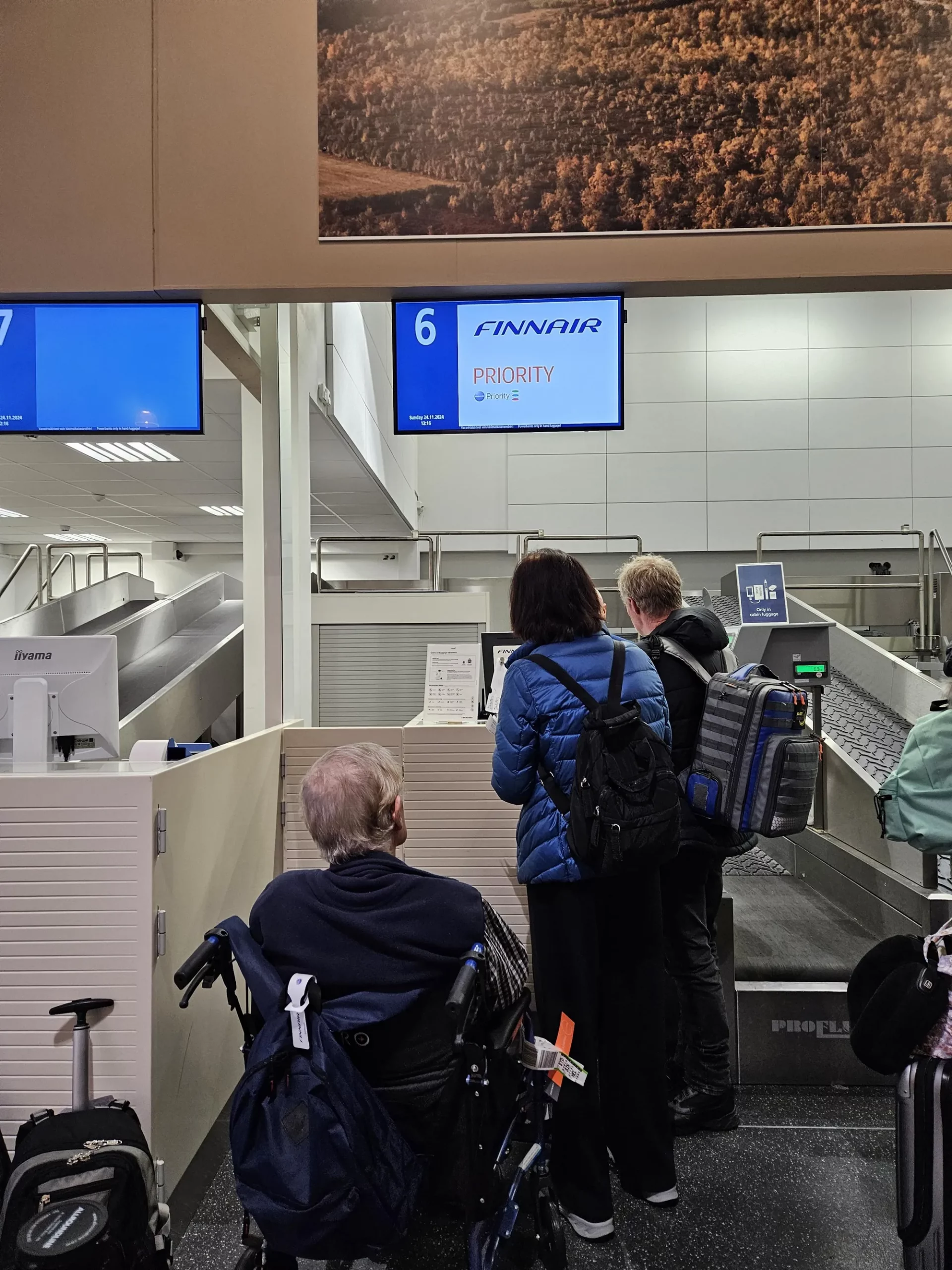 Finnair Check-in Counter at Ivalo Airport
