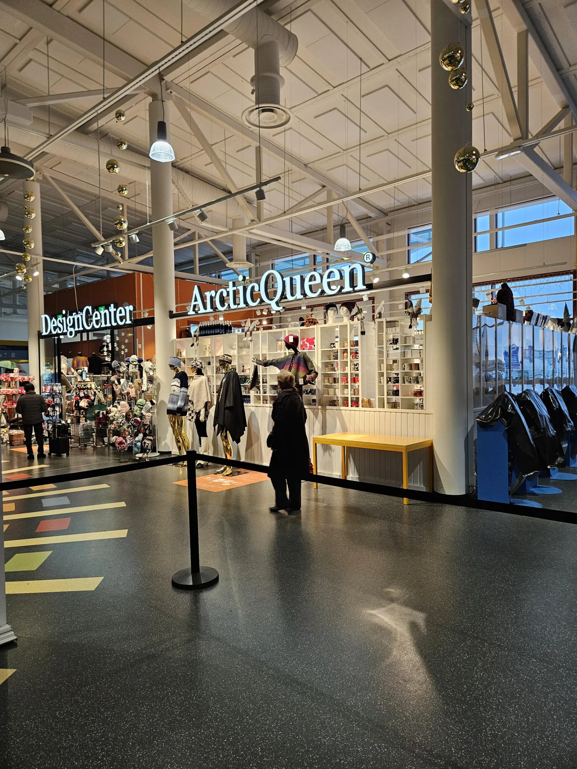 Ivalo Airport Passport Control (Left) and Landside Shop (Right)