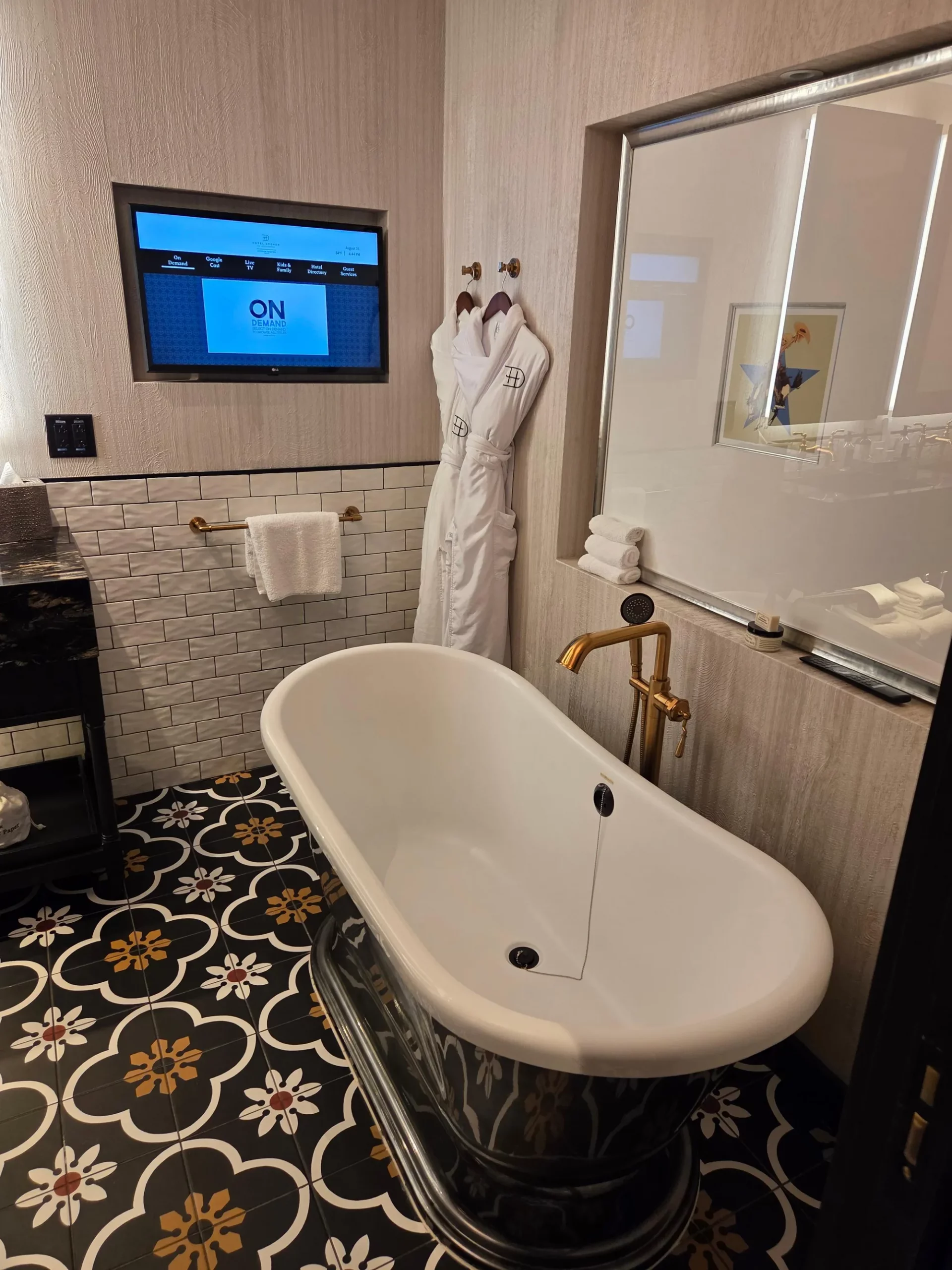 호텔 드로버 오토그래프 컬렉션 Kitchen, Soaking Tub, Executive Suite, 1 King 욕실 1