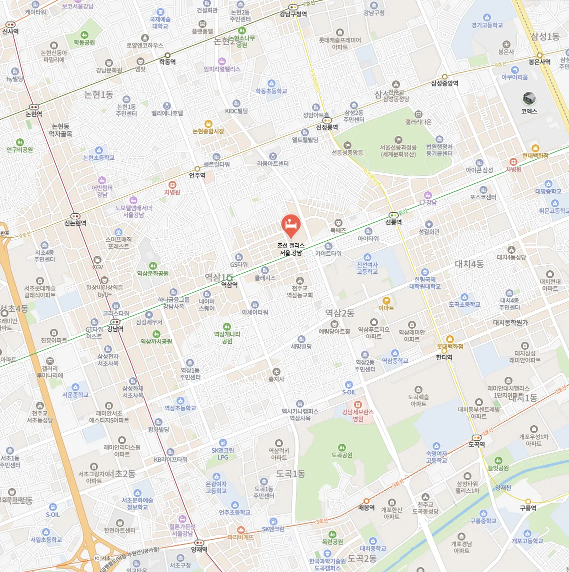 조선 팰리스 럭셔리 컬렉션 위치 (c) map.naver.com