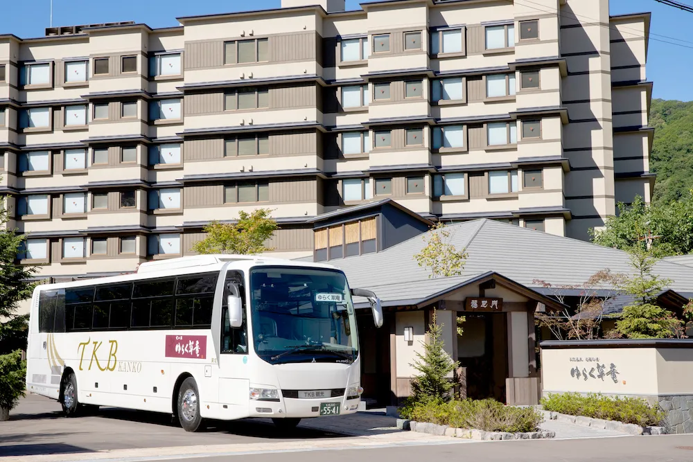 Jozankei Yuraku Soan Shuttle Bus and Stop Locations (c) dormy-hotels.com