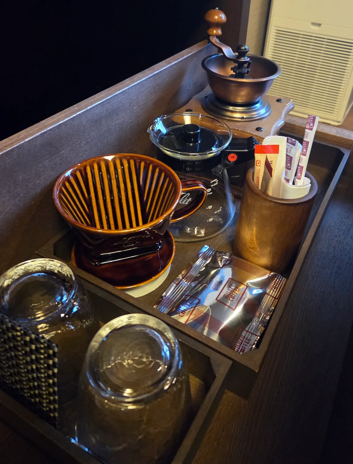 Jozankei Yuraku Soan Deluxe Twin Room Coffee & Tea Set