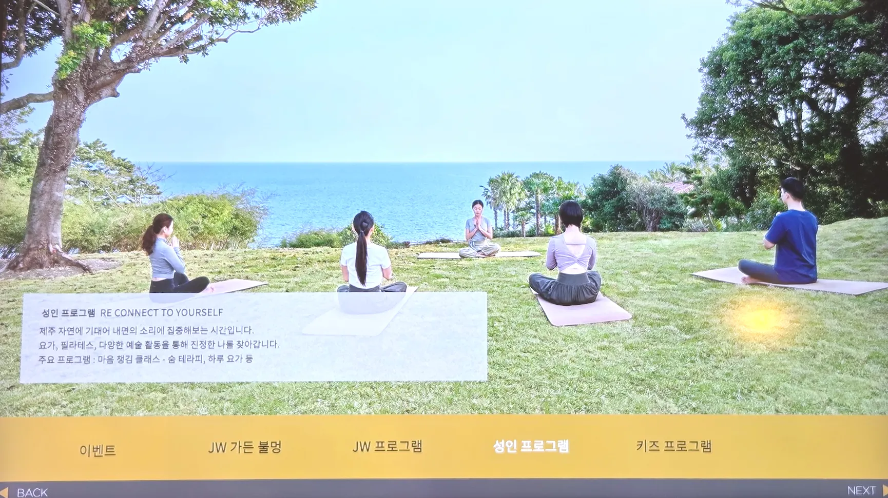 JW 메리어트 제주 리조트 & 스파 성인 프로그램