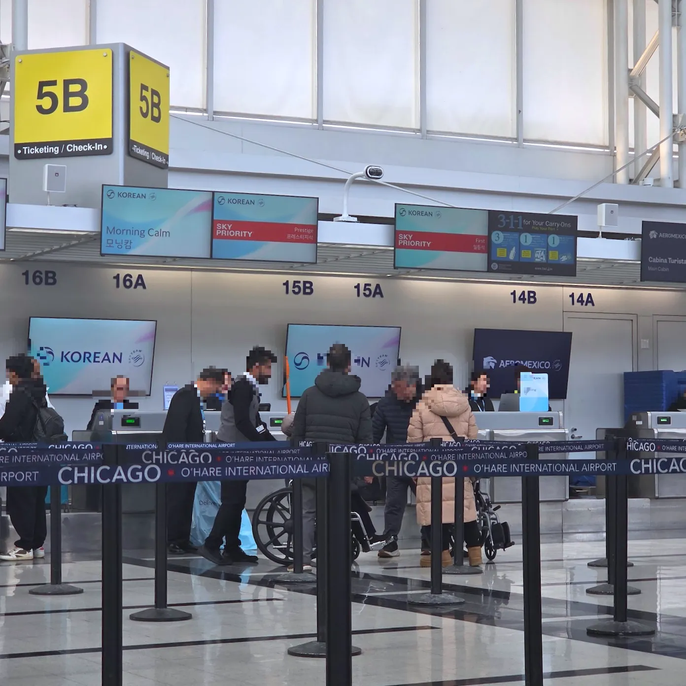 Korean Air KE38 Chicago-Incheon B777 Prestige (Business) Check-in