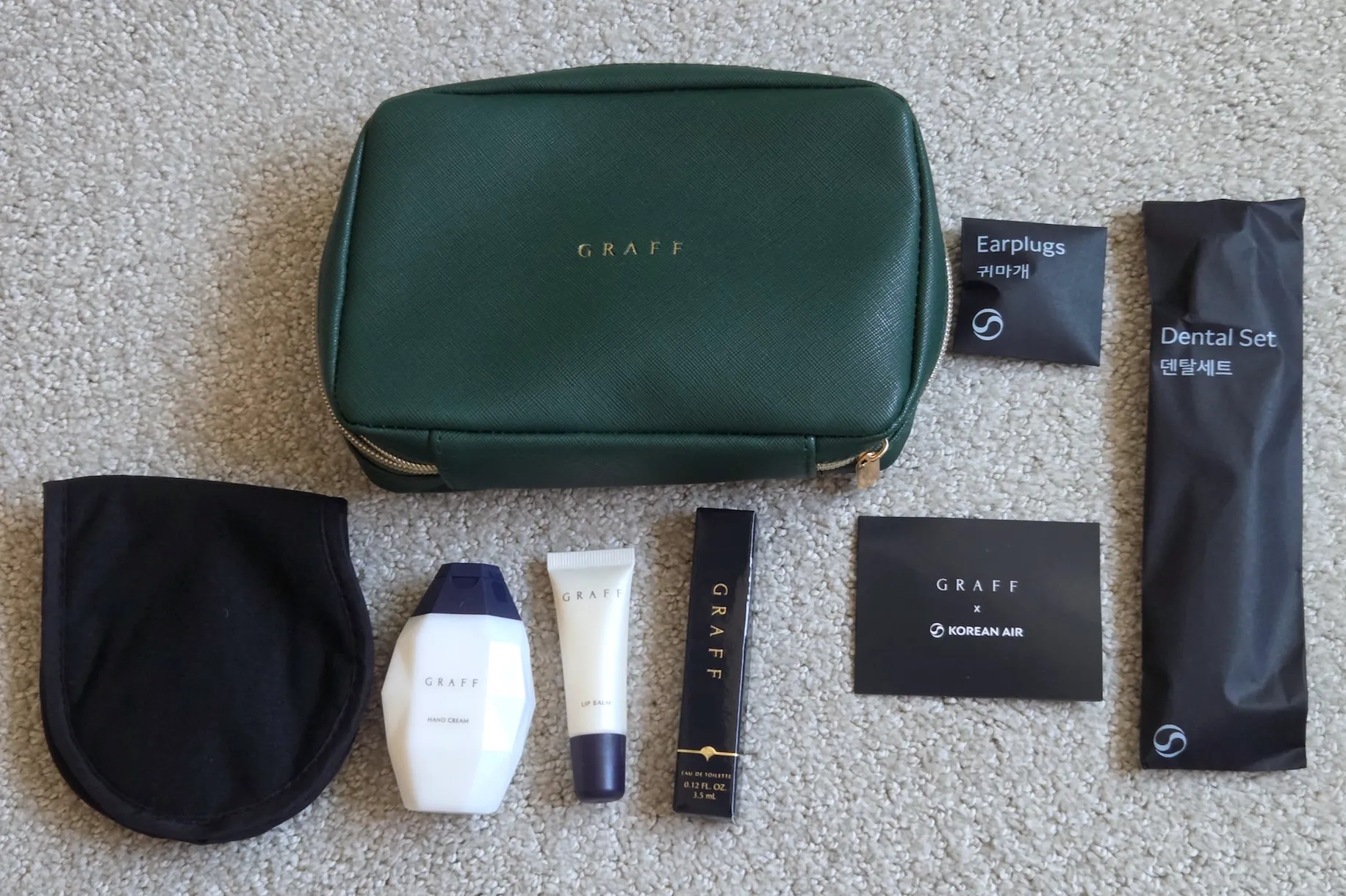 Korean Air Long-Haul Prestige Class Graff Amenity Kit