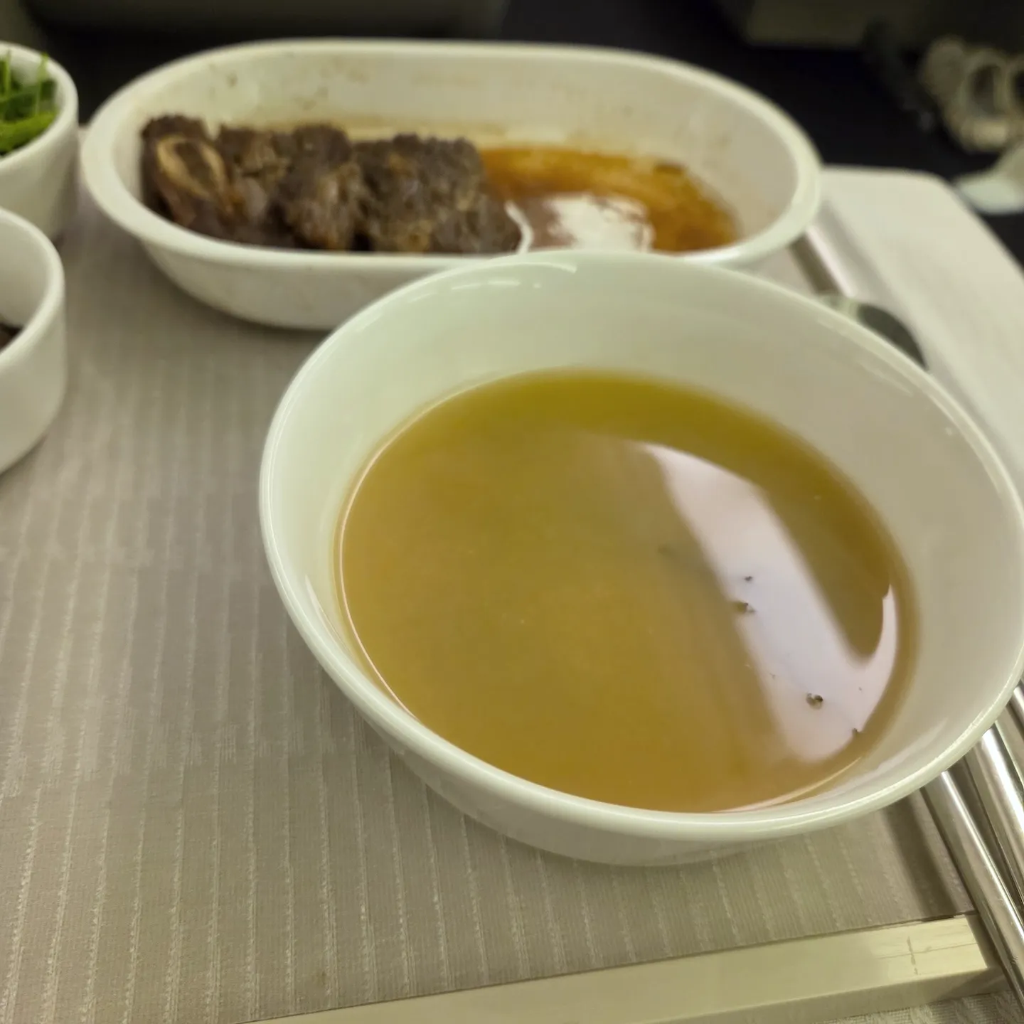 Korean Air KE38 Prestige Class Second Meal Food & Beverage from Chicago O'Hare to Incheon