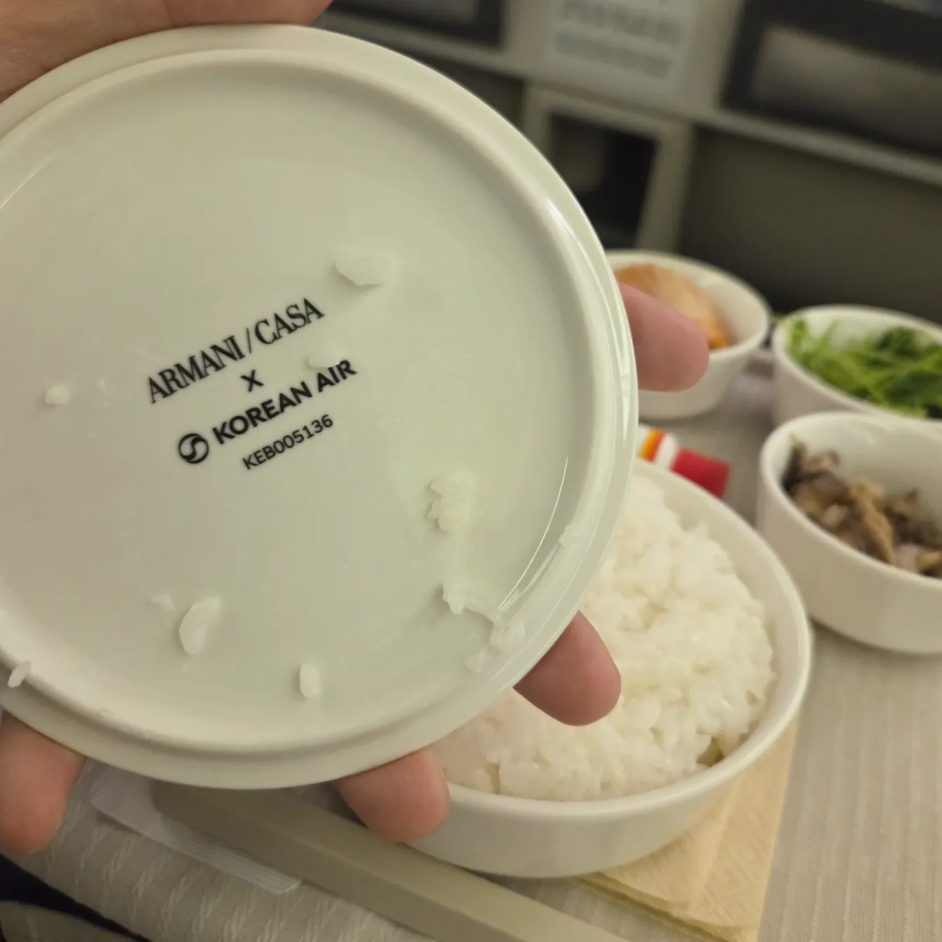 Korean Air Prestige Class New Tableware