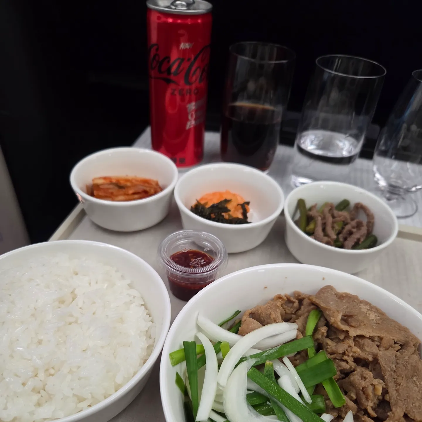 대한항공 KE23편 첫 번째 기내식