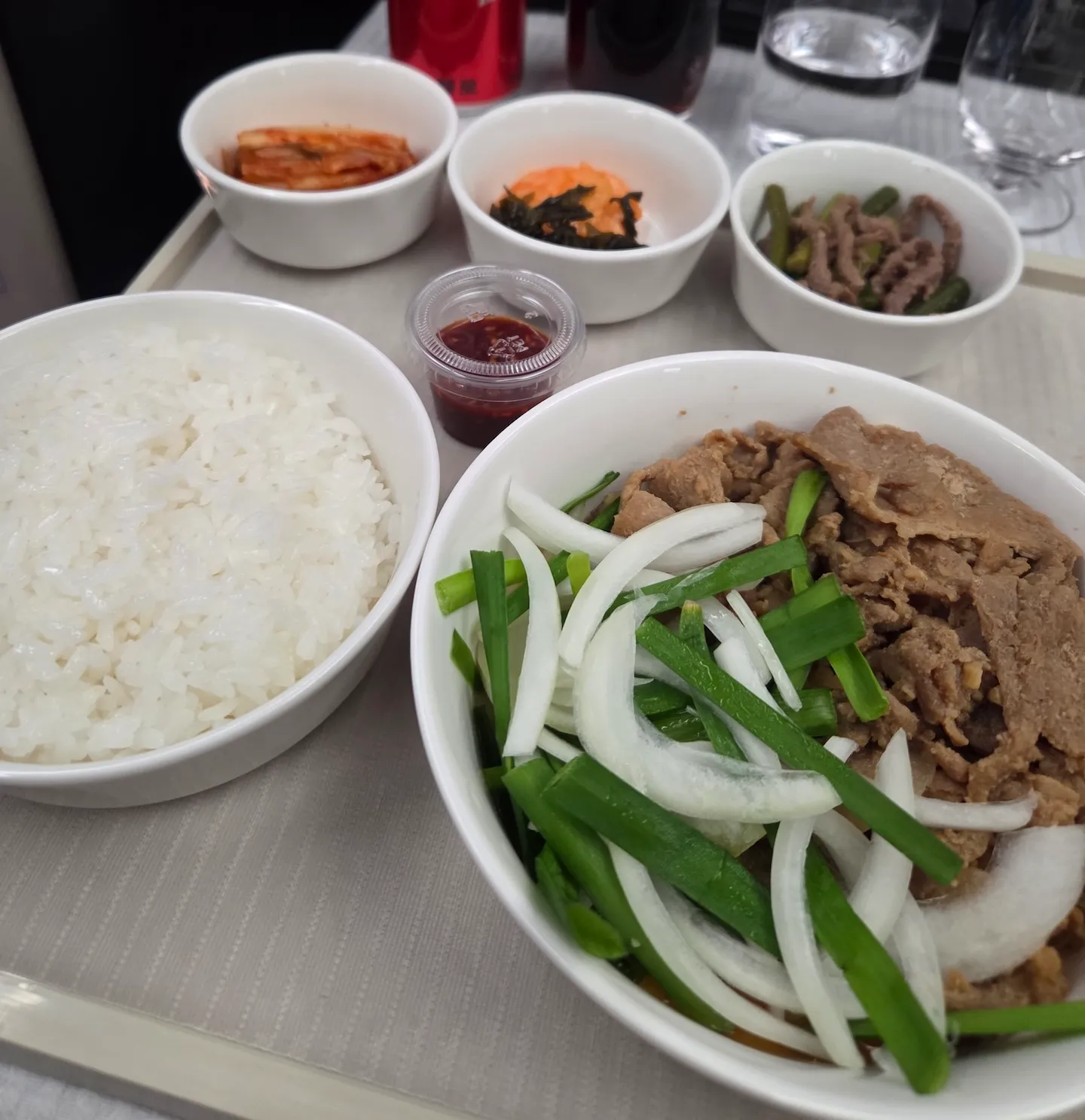 대한항공 KE23 인천-샌프란시스코 B787 프레스티지 (비즈니스) 기내식