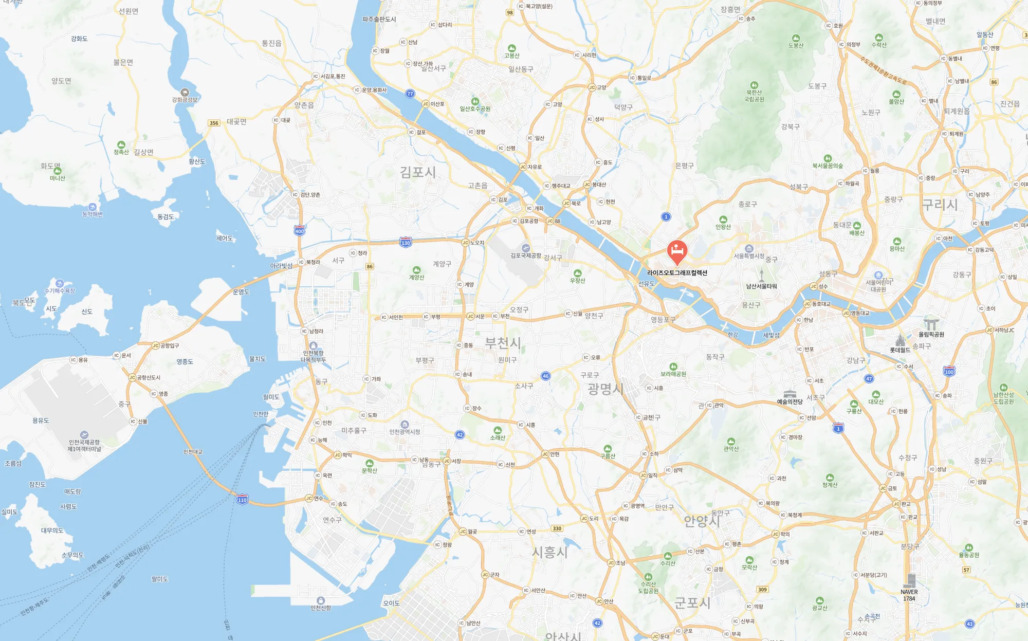 라이즈 오토그래프 컬렉션 위치, Courtesy of Naver Maps