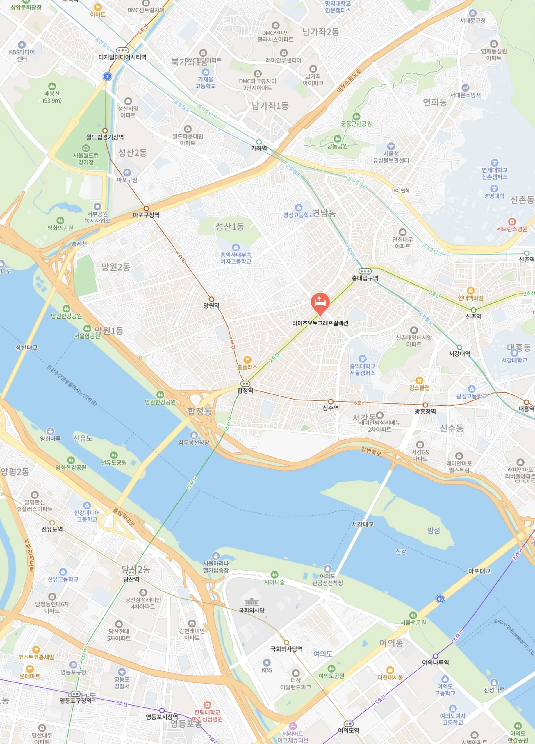 라이즈 오토그래프 컬렉션 위치, Courtesy of Naver Maps